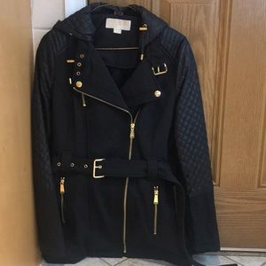 Michael Kors women’s black jacket with belt